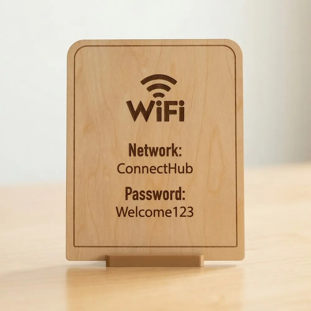 Wi-Fi password sign